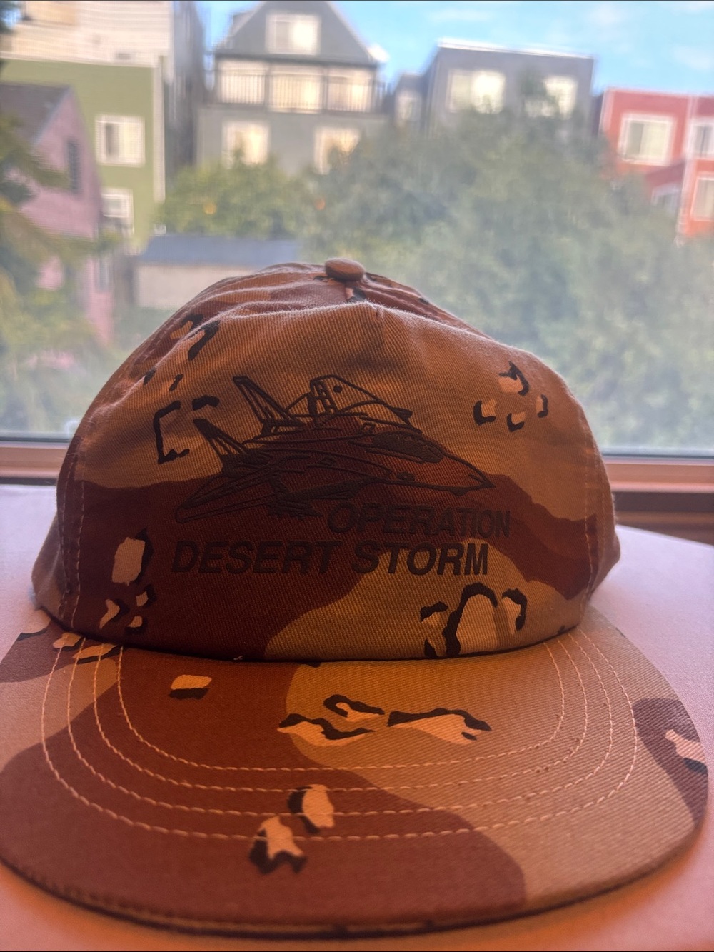 Vintage Operation Desert Storm Camo Cap - Brown/Tan